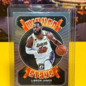 Nba Cards basketball Lebron James Lakers Prizm Winners Stays
